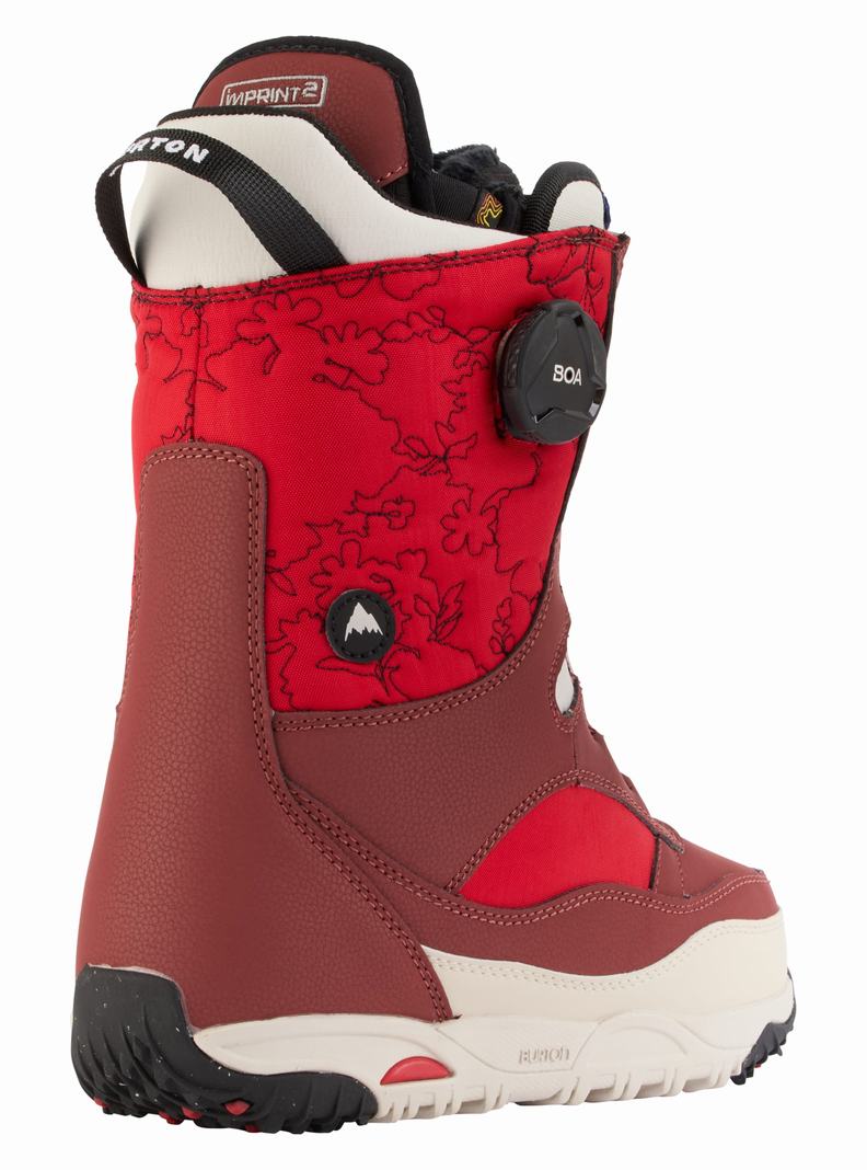 Boots Snowboard Burton Limelight BOA Larges  Bordeaux Beige Femme | DJI-8404923