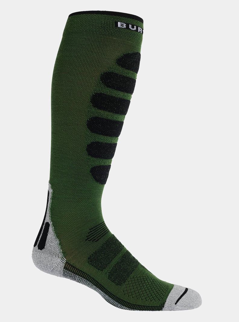 Chaussettes Burton Performance + Legere Compression  Vert Olive Homme | PNQ-9269234