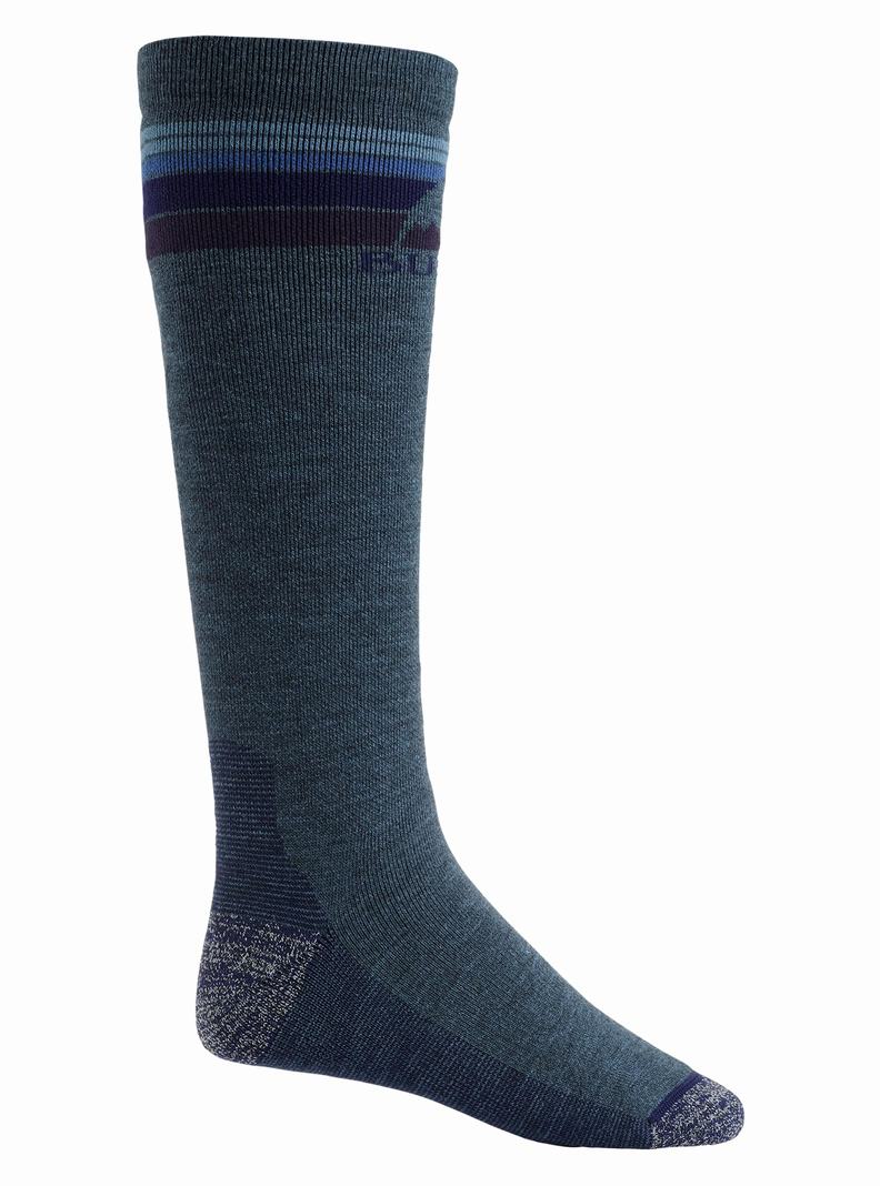 Chaussettes Burton Midweight Emblem  Indigo Homme | LAK-4180704