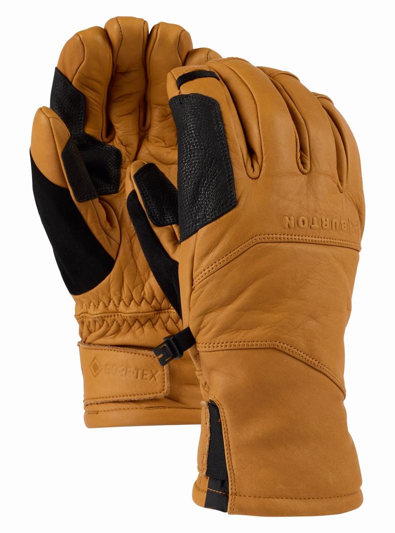 Gants Burton [ak] Clutch GORE-TEX Cuir  Orange Homme | KBB-8334978