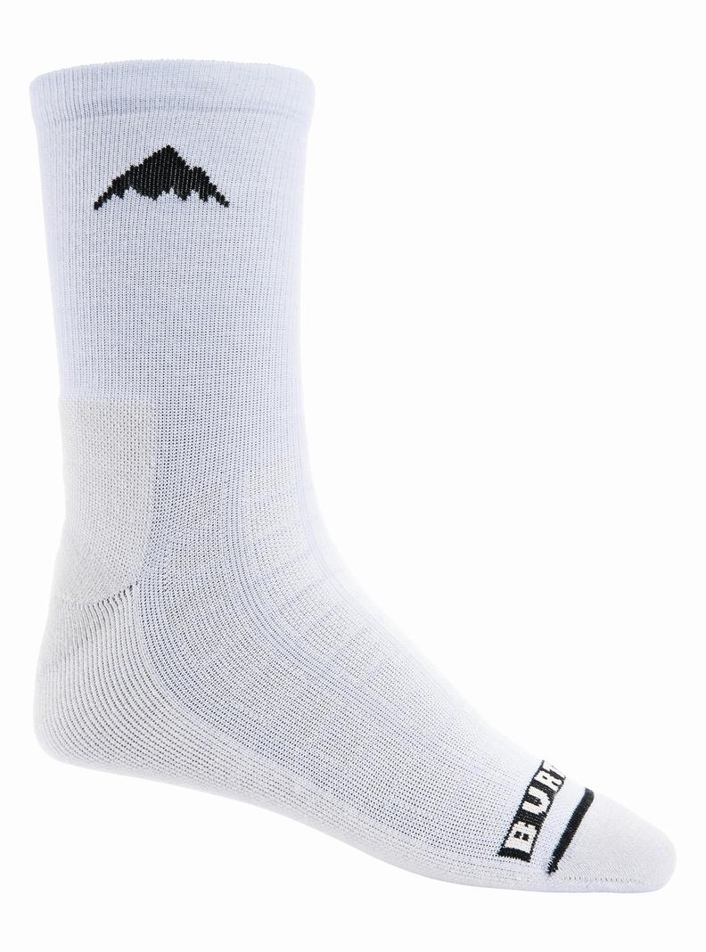 Chaussettes Burton Legere Crew  Blanche Homme | KCY-1451671