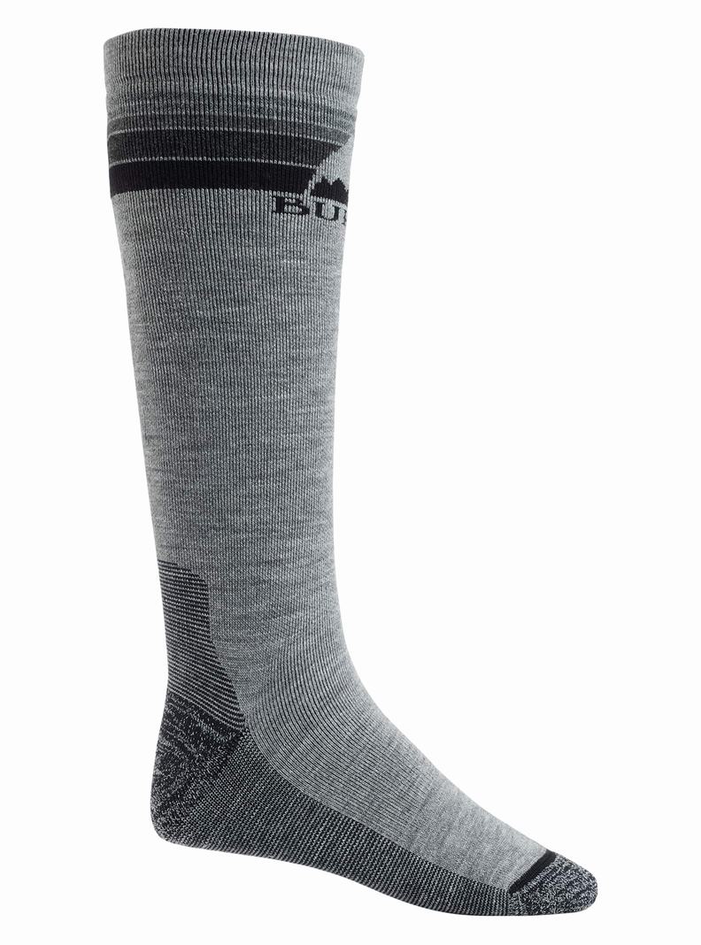 Chaussettes Burton Midweight Emblem  Grise Homme | MQY-4950946