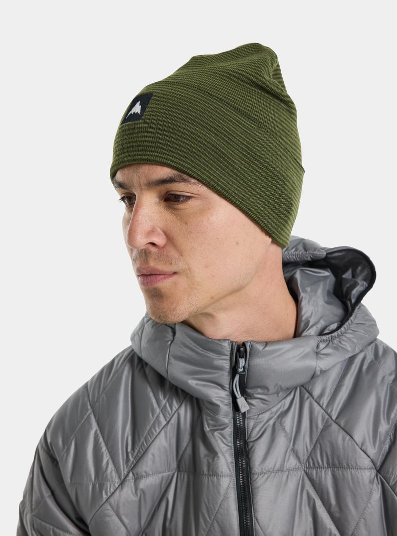 Bonnet Burton Recycled Stripe  Vert Olive Homme | LSW-4081412