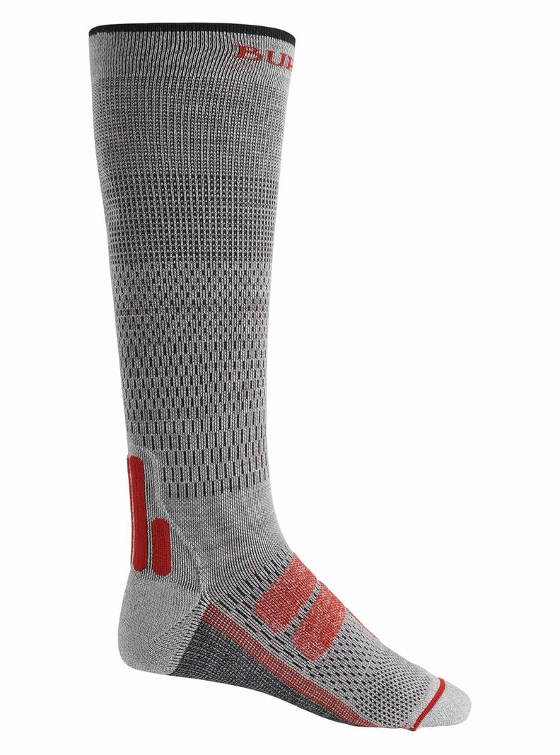 Chaussettes Burton Performance + Ultralight Compression  Grise Homme | FOC-8163891