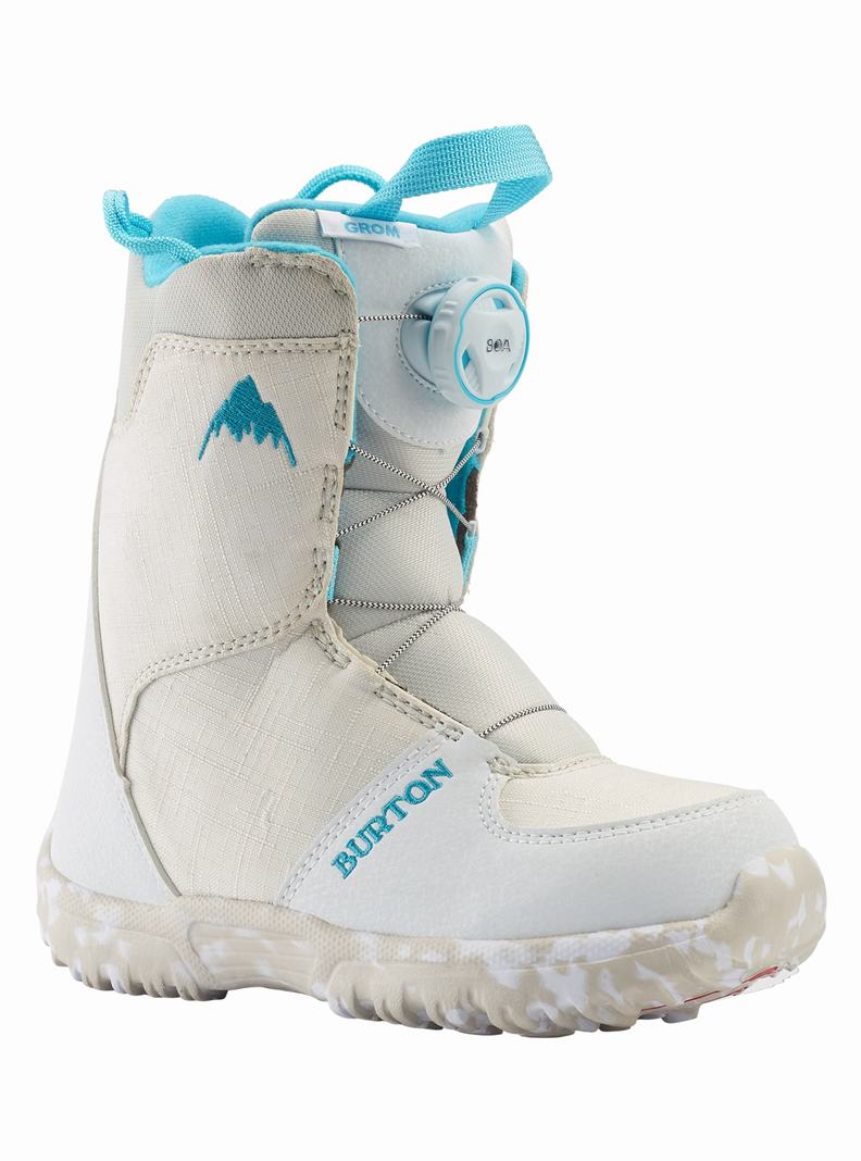 Boots Snowboard Burton Grom BOA  Blanche Enfant | VZI-3187973