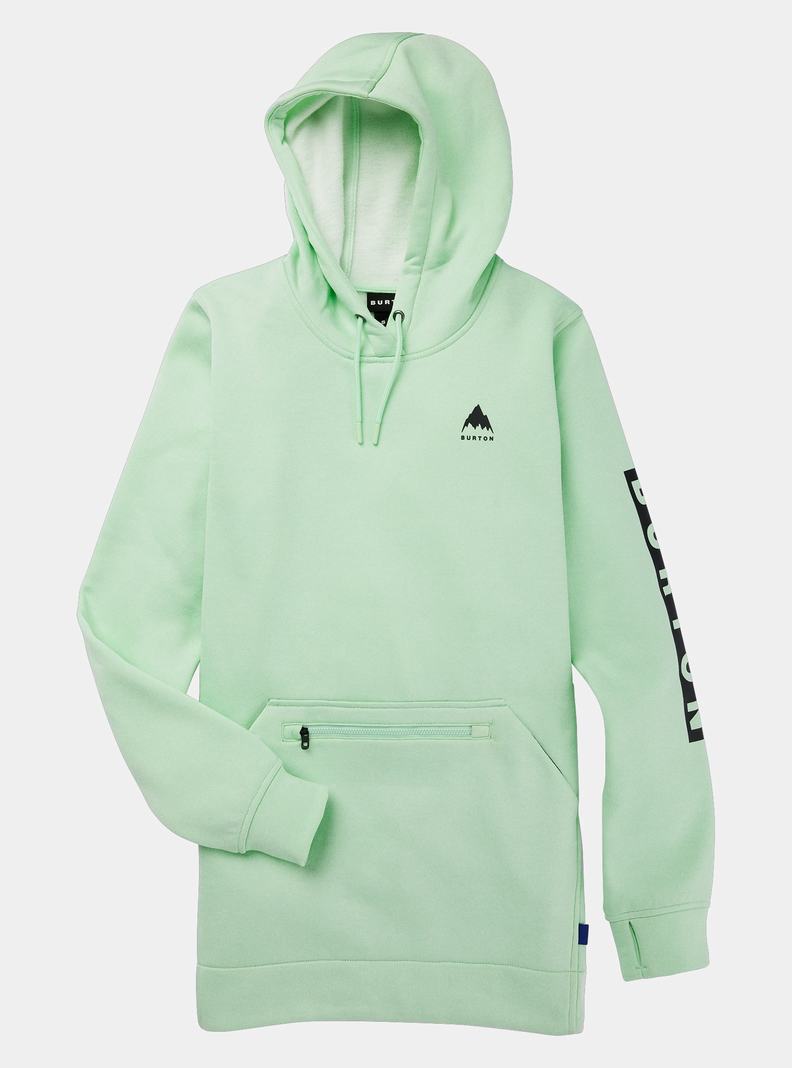 Sweat à capuche Burton Oak Long Pullover  Vert Femme | OKG-8889098