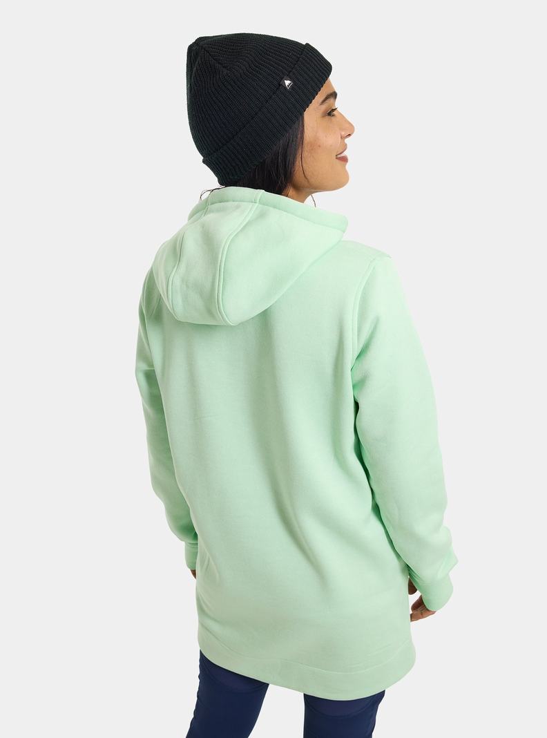 Sweat à capuche Burton Oak Long Pullover  Vert Femme | OKG-8889098