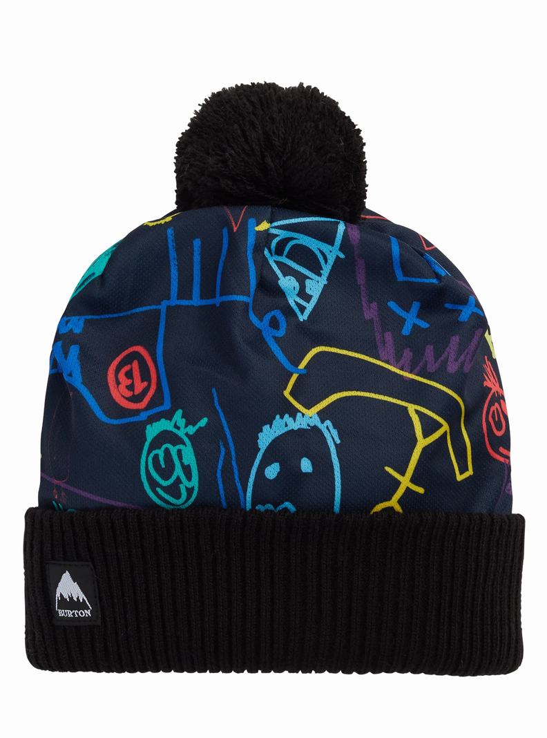 Bonnet Burton Printed Pom  Bleu Enfant | ISC-7438788