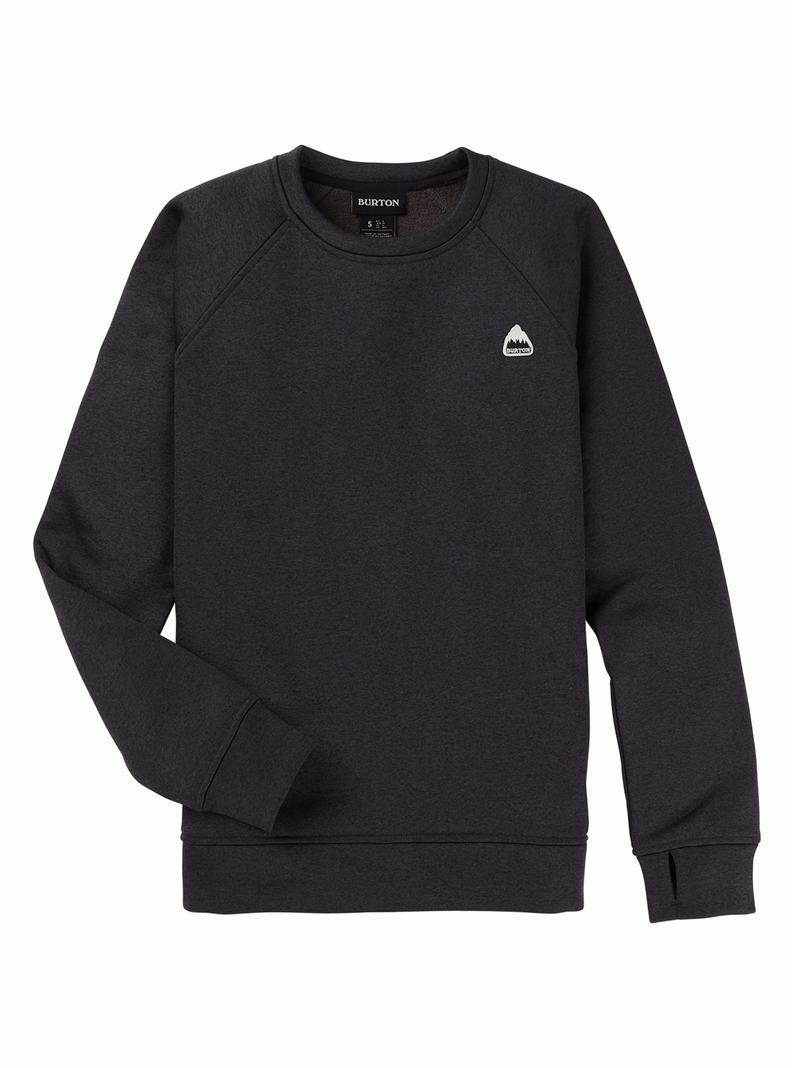 Sweats Burton Oak Crewneck Fleece  Noir Femme | VAU-4048084