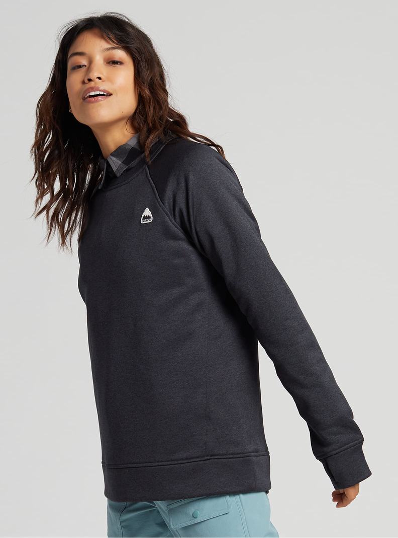 Sweats Burton Oak Crewneck Fleece  Noir Femme | VAU-4048084