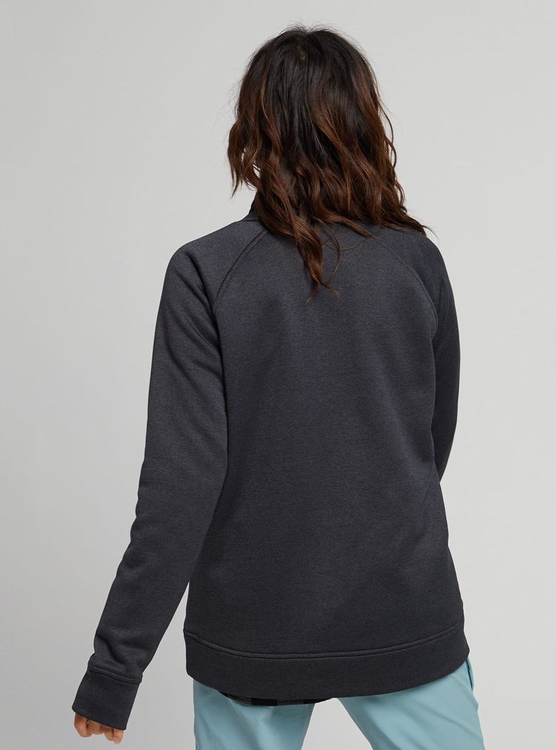 Sweats Burton Oak Crewneck Fleece  Noir Femme | VAU-4048084