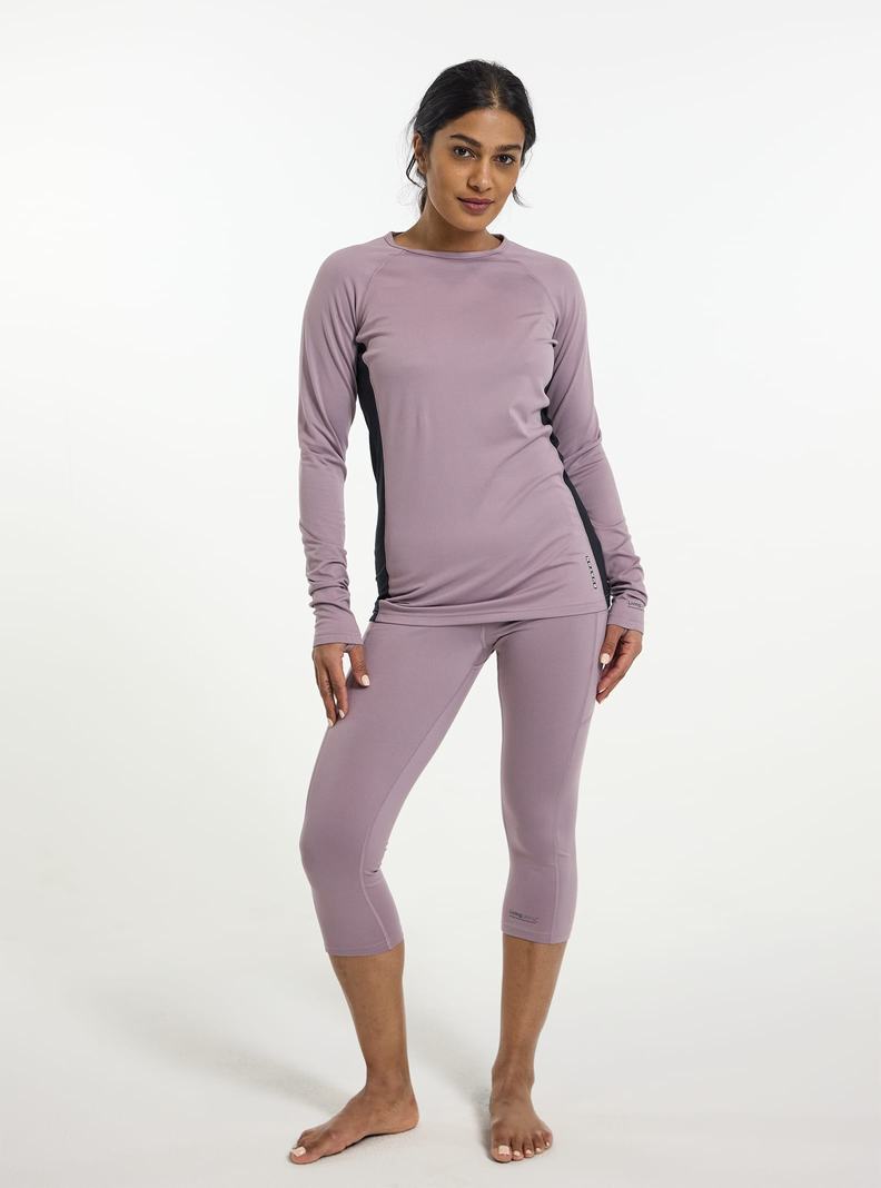 Sous-couches Burton Midweight X Base Layer Crewneck  Violette Femme | HMF-5971457