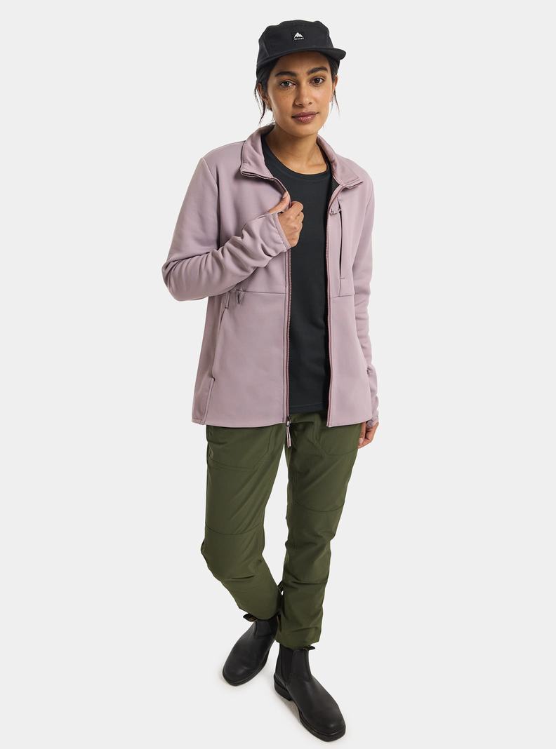 Sweats Burton Multipath Full-Zip Fleece  Violette Femme | PSL-6631853