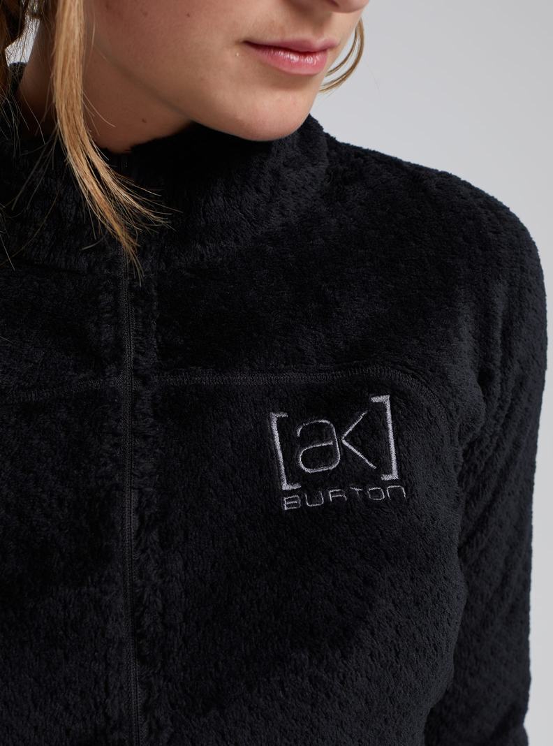 Sweats Burton [ak] Baker Hi-Loft Quarter-Zip Fleece  Noir Femme | YYA-8055814