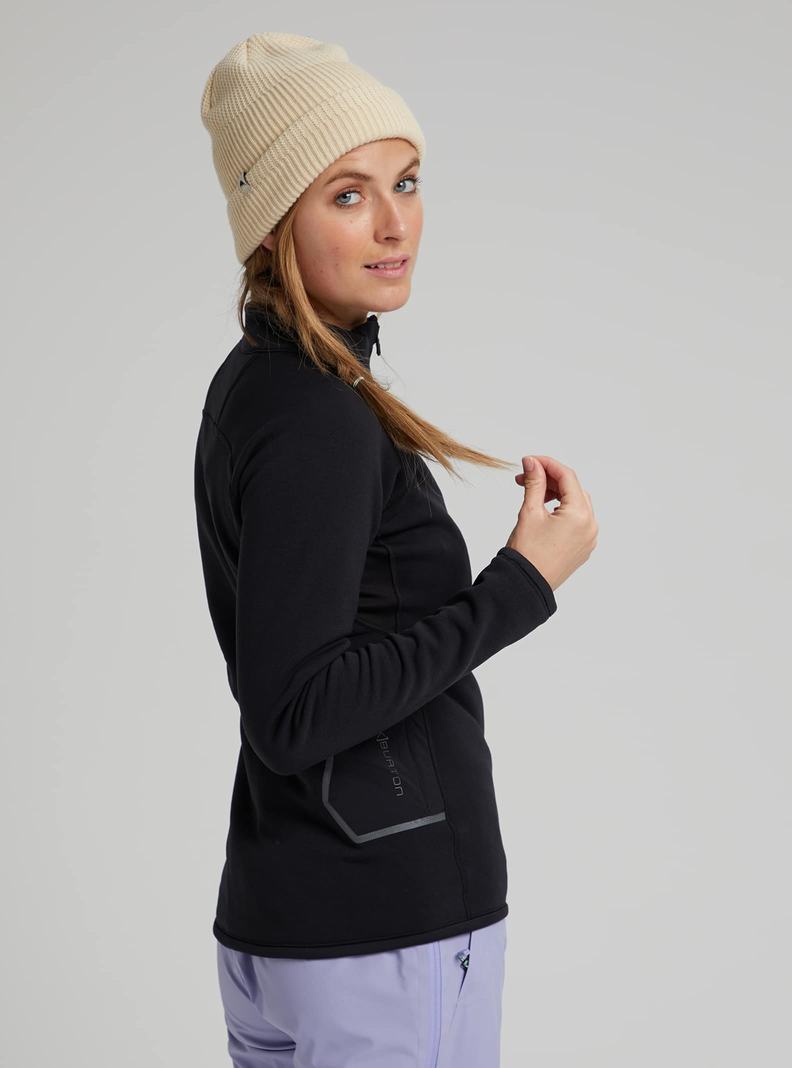 Sweats Burton [ak] Baker Power Stretch Full-Zip Fleece  Noir Femme | TXG-0131965