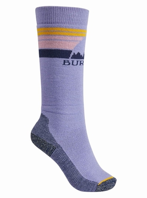 Chaussettes Burton Emblem Midweight  Violette Enfant | SOO-2594131