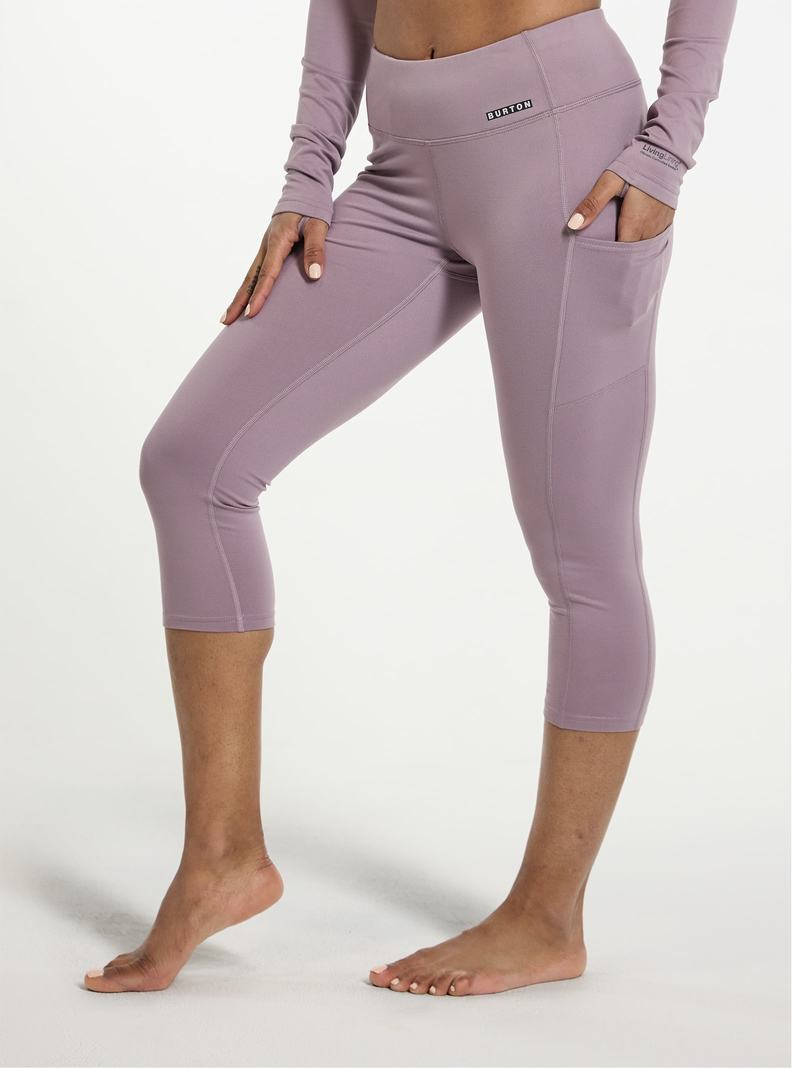 Sous-couches Burton Midweight X Base Layer Three-Quarter Boot Pants  Violette Femme | NZX-3686519