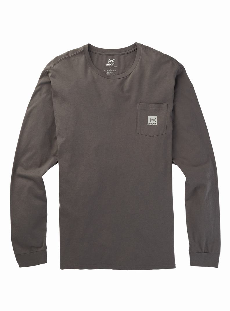 T-shirts Burton Anon Long Sleeve  Grise Femme | ITB-8735637