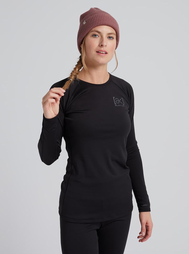 Sous-couches Burton [ak] Helium Power Grid Crewneck  Noir Femme | VWB-3435370