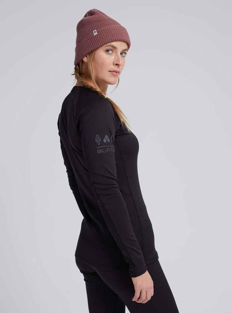 Sous-couches Burton [ak] Helium Power Grid Crewneck  Noir Femme | VWB-3435370