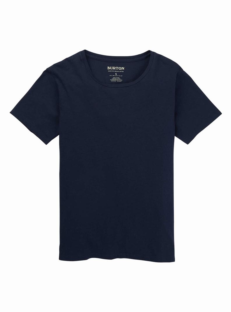 T-shirts Burton Classiche Corta Sleeve  Bleu Femme | PEL-7513667