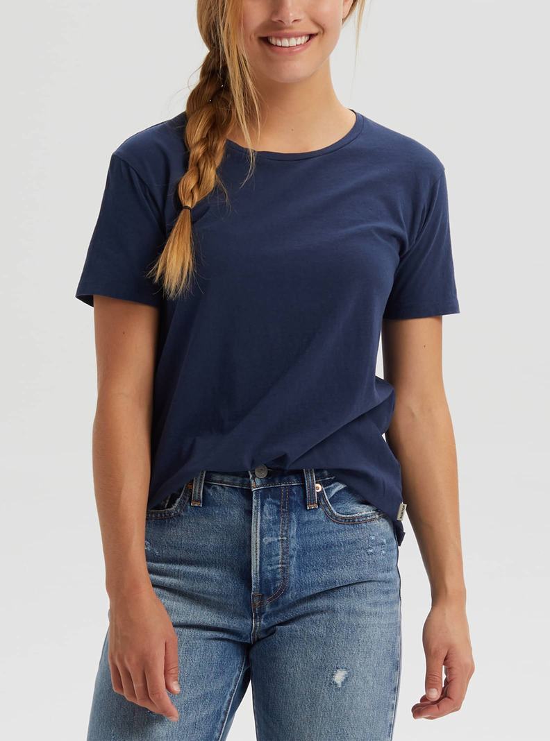 T-shirts Burton Classiche Corta Sleeve  Bleu Femme | PEL-7513667