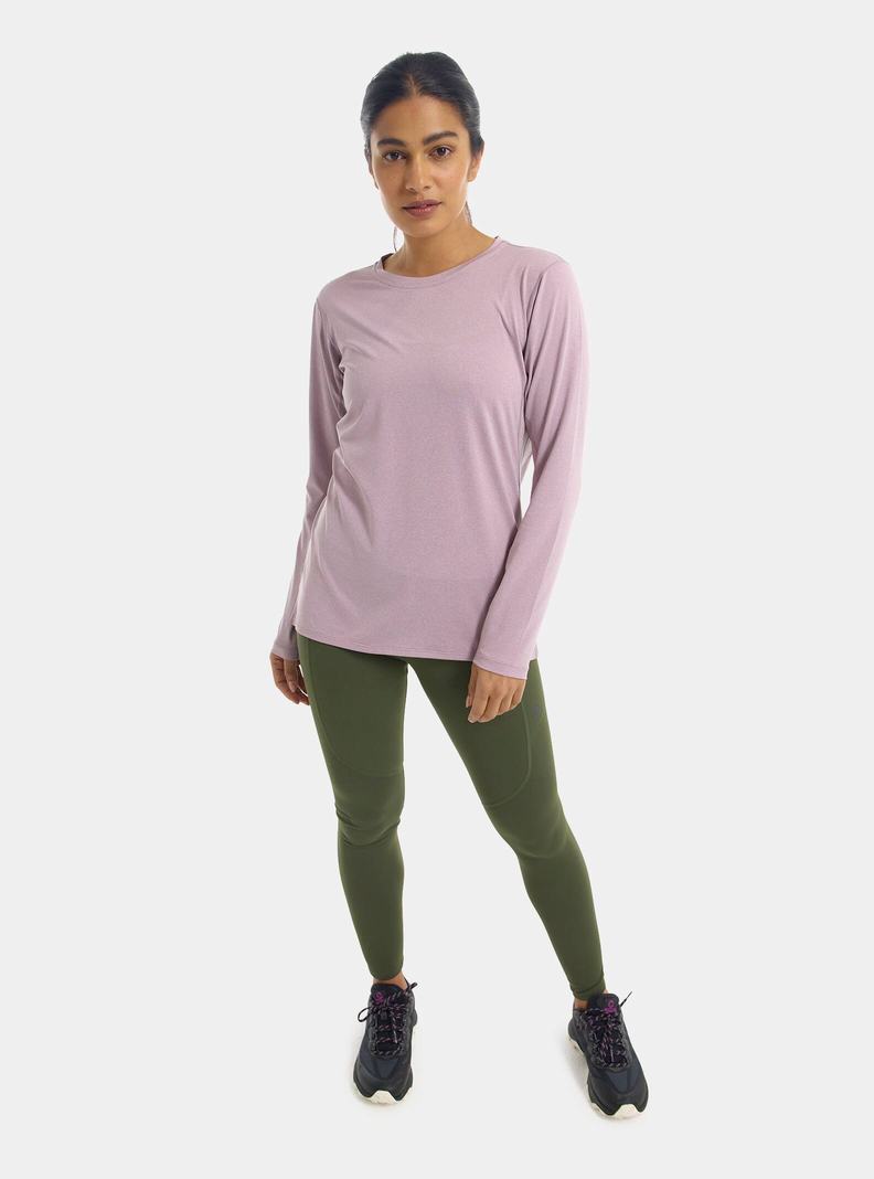 Sous-couches Burton Multipath Essential Tech Long Sleeve  Violette Femme | NSY-7278280