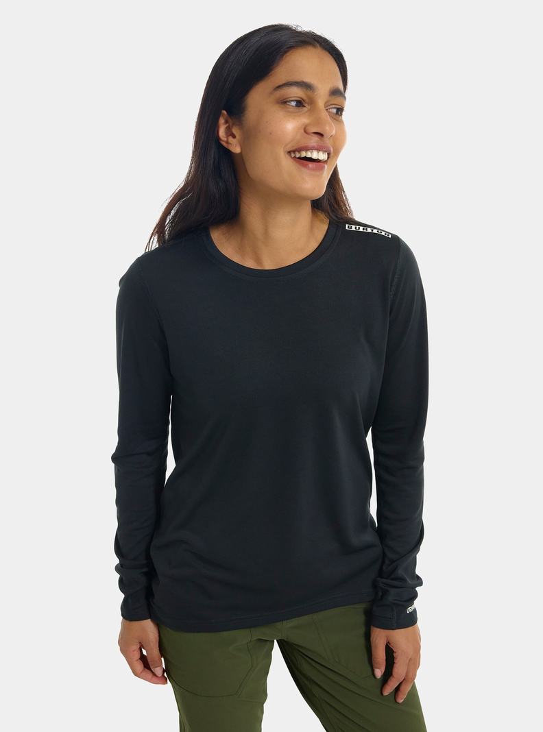 Chemise Burton Brand Active Long Sleeve  Noir Femme | TBK-5968868