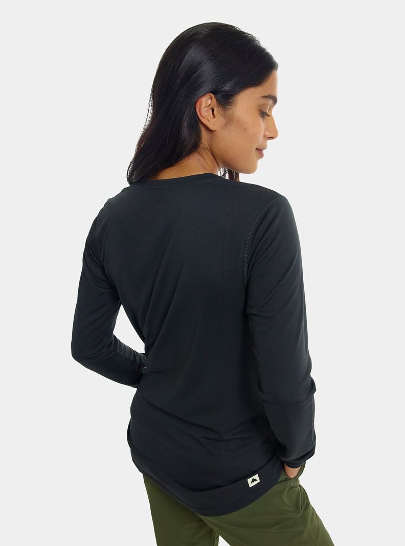 Chemise Burton Brand Active Long Sleeve  Noir Femme | TBK-5968868