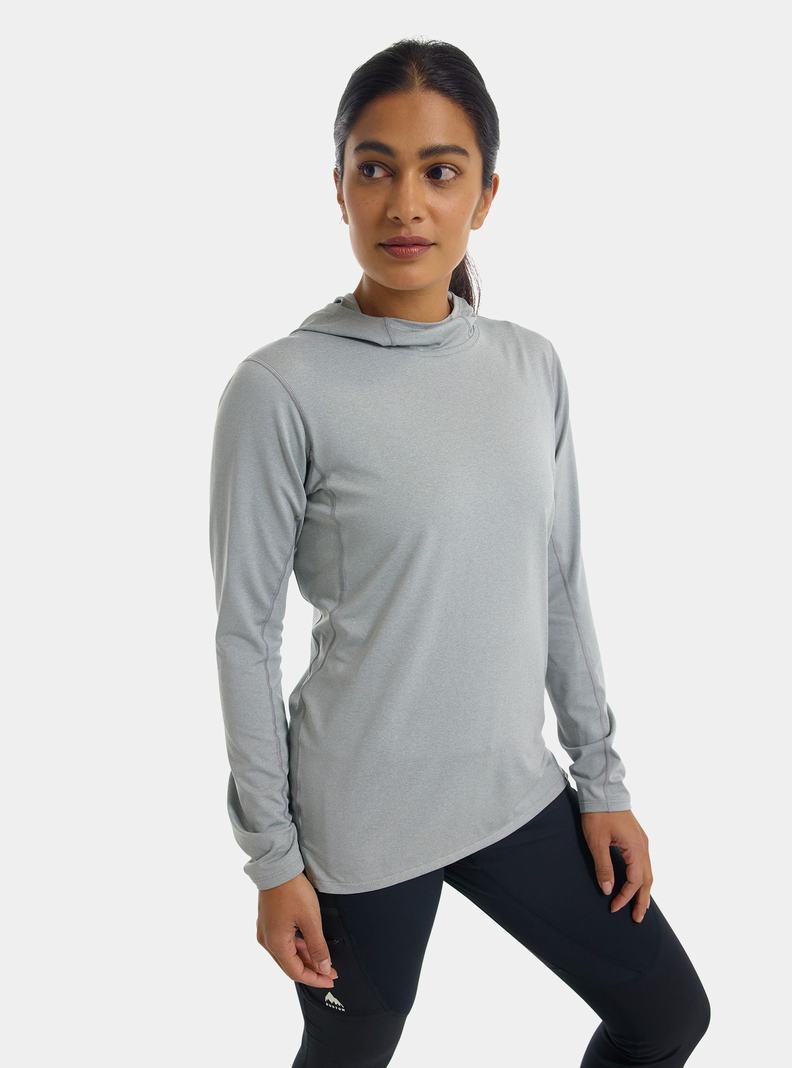 Sweat à capuche Burton Multipath Essential Tech Pullover  Grise Femme | CFA-4719434