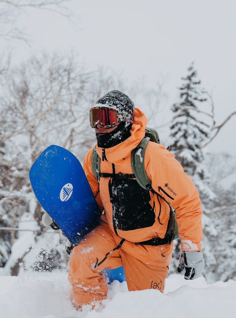 Veste Snowboard Burton [ak] Cyclic GORE?TEX 2L  Orange Noir Homme | WPU-7437444