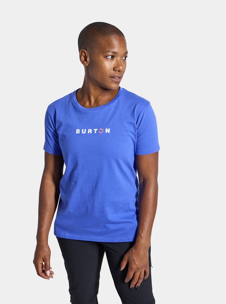 T-shirts Burton Feelgood Corta Sleeve  Bleu Femme | BHU-2040123