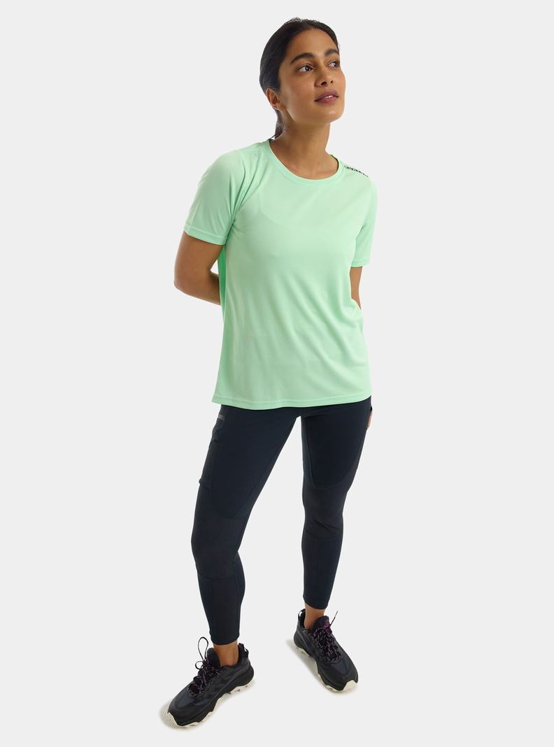 T-shirts Burton Active Corta Sleeve  Vert Femme | XFL-6742202