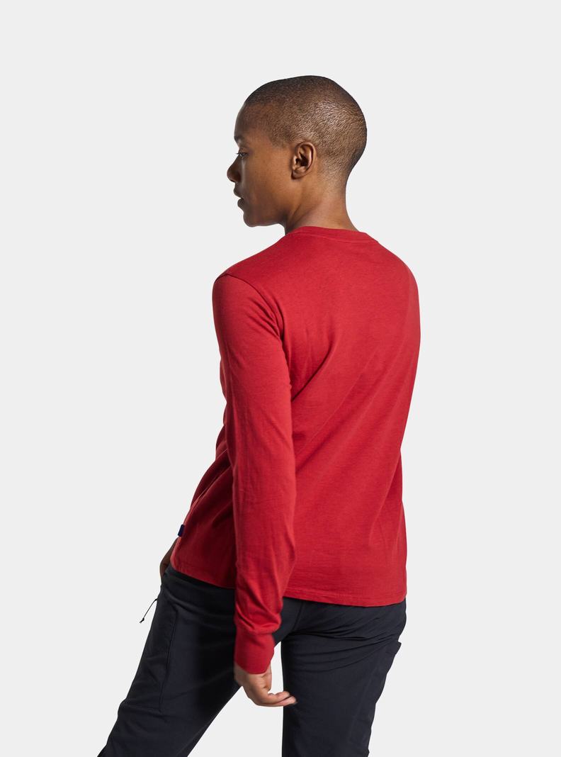 T-shirts Burton BRTN Long Sleeve  Rouge Femme | RWI-5925743