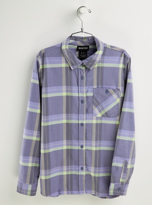 Chemise Burton Grace Long Sleeve Flannel  Violette Femme | MIK-0601468