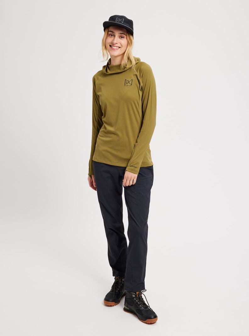 Sweat à capuche Burton [ak] System  Vert Olive Femme | IJV-2375825