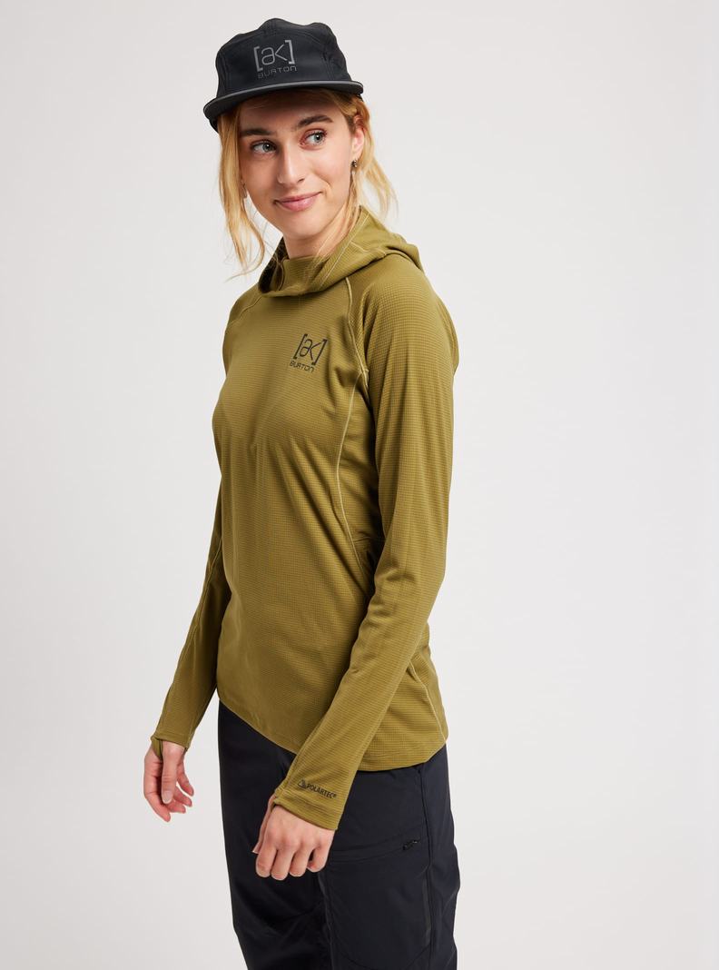 Sweat à capuche Burton [ak] System  Vert Olive Femme | IJV-2375825