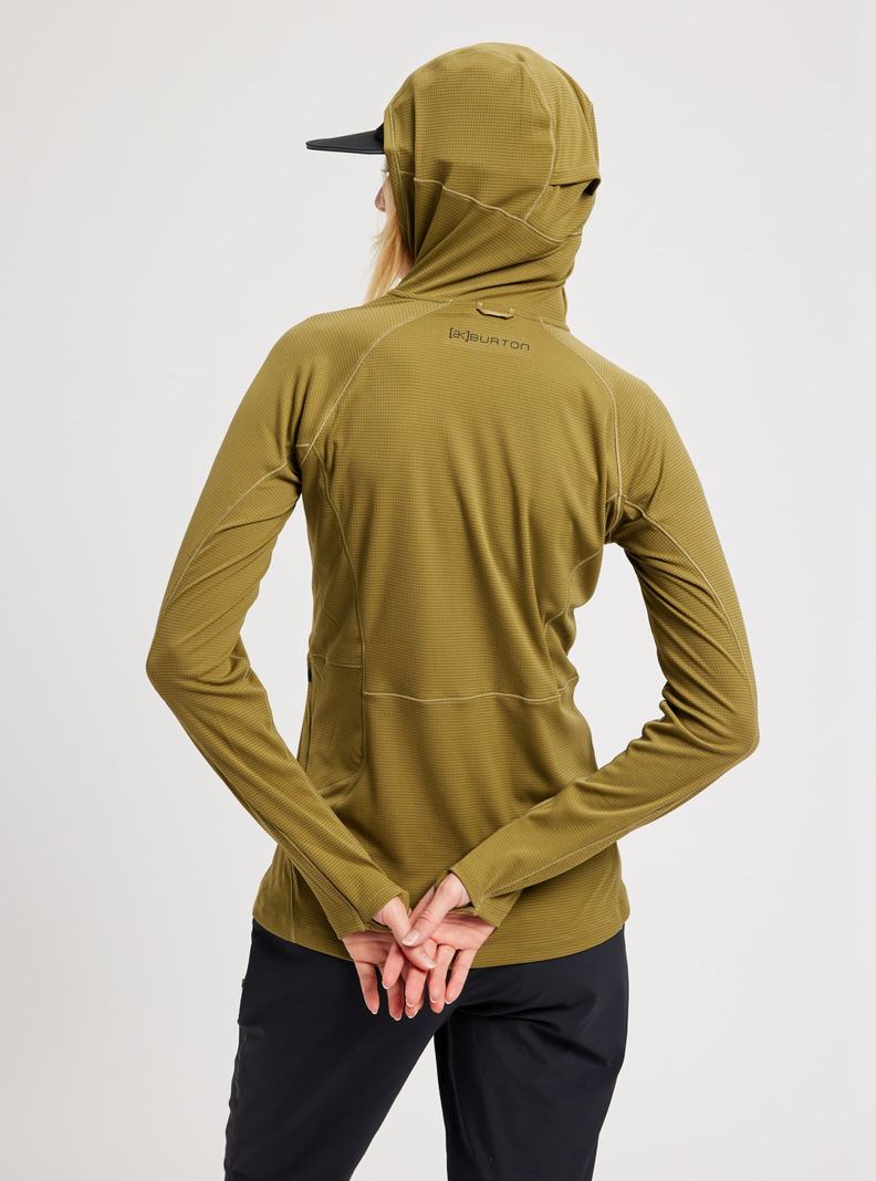 Sweat à capuche Burton [ak] System  Vert Olive Femme | IJV-2375825