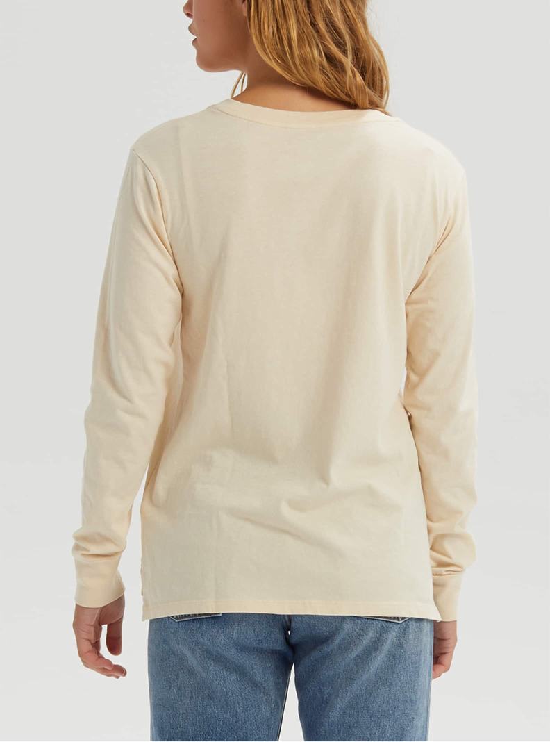 T-shirts Burton Classiche Long Sleeve  Beige Femme | QVH-9220536