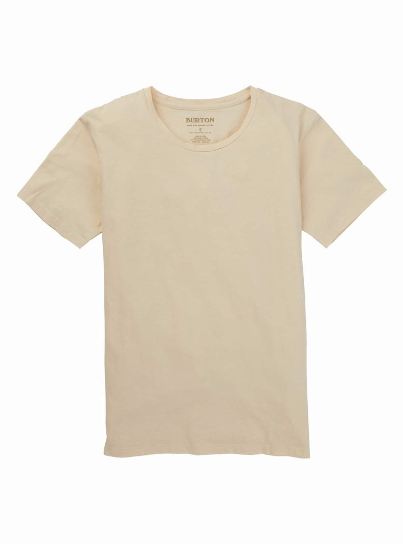 T-shirts Burton Classiche Corta Sleeve  Beige Femme | UCT-1912813