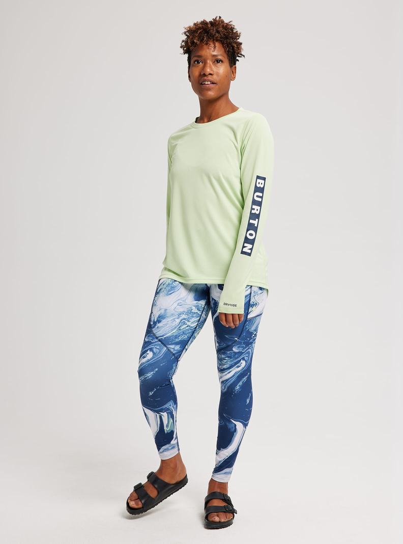 T-shirts Burton Multipath Active Long Sleeve  Vert Femme | YVI-4048575