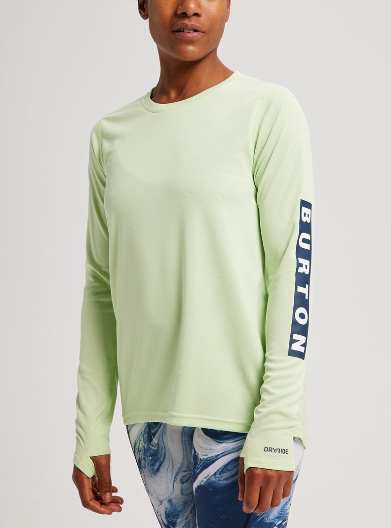 T-shirts Burton Multipath Active Long Sleeve  Vert Femme | YVI-4048575