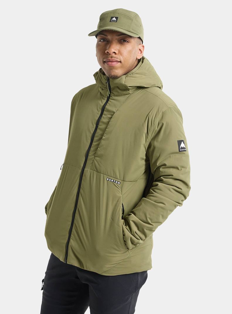 Veste Snowboard Burton Multipath Encapuchonné Insulated  Vert Olive Homme | JVC-6950584