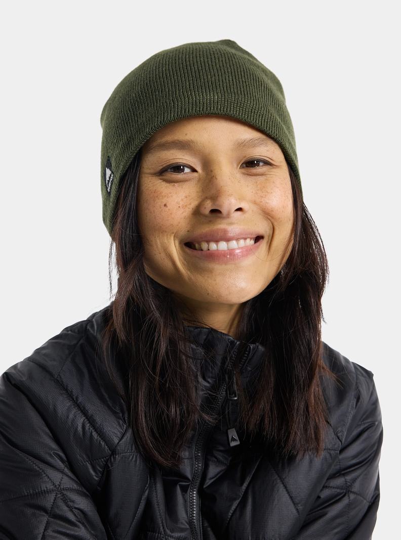 Bonnet Burton Mountain High Fleece-Doublée  Vert Foncé Femme | JHN-1120372