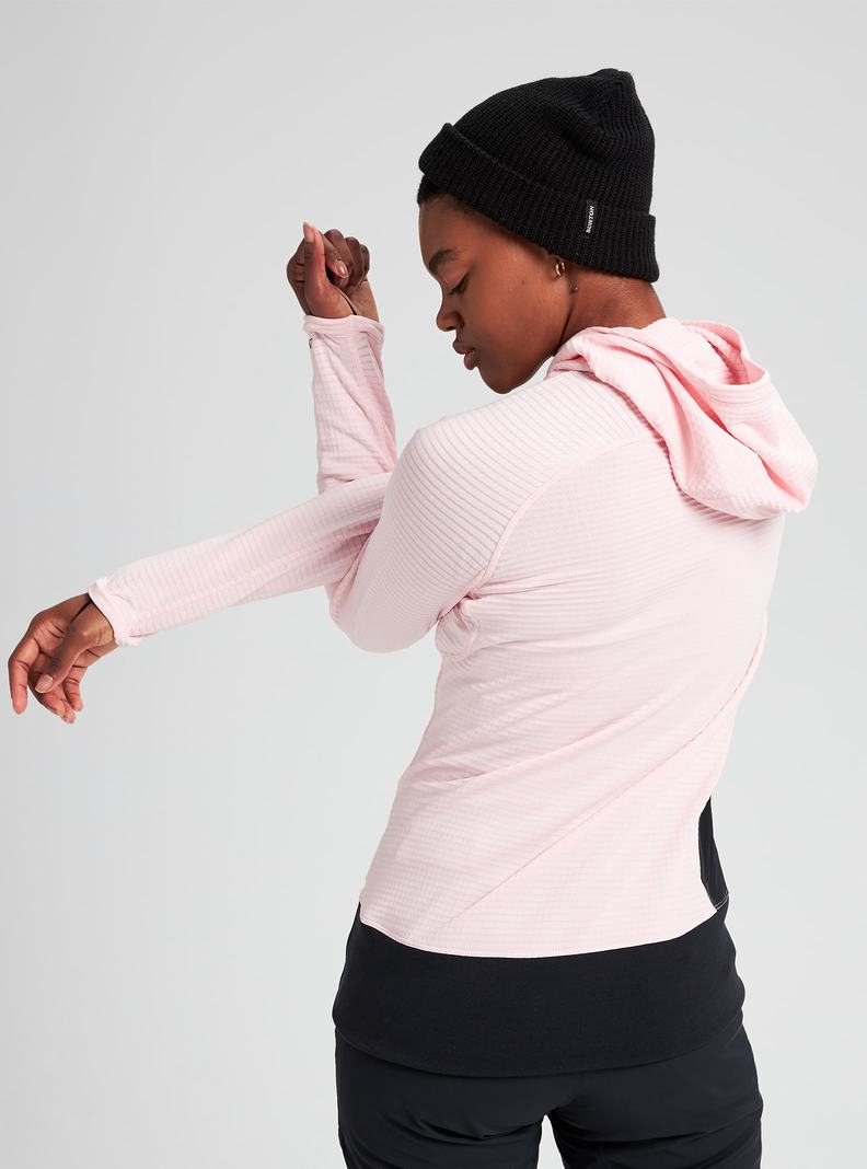 Sweats Burton [ak] Helium Power Grid Pullover Fleece  Rose Femme | CRG-8576048