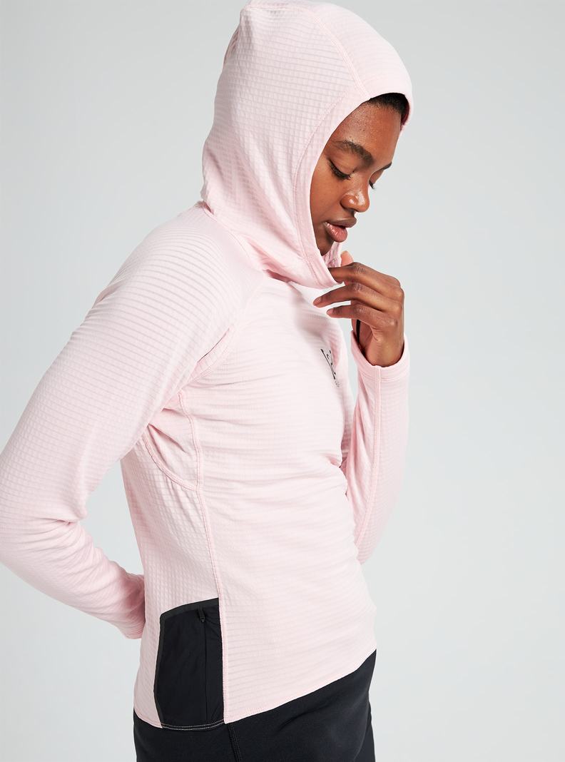 Sweats Burton [ak] Helium Power Grid Pullover Fleece  Rose Femme | CRG-8576048