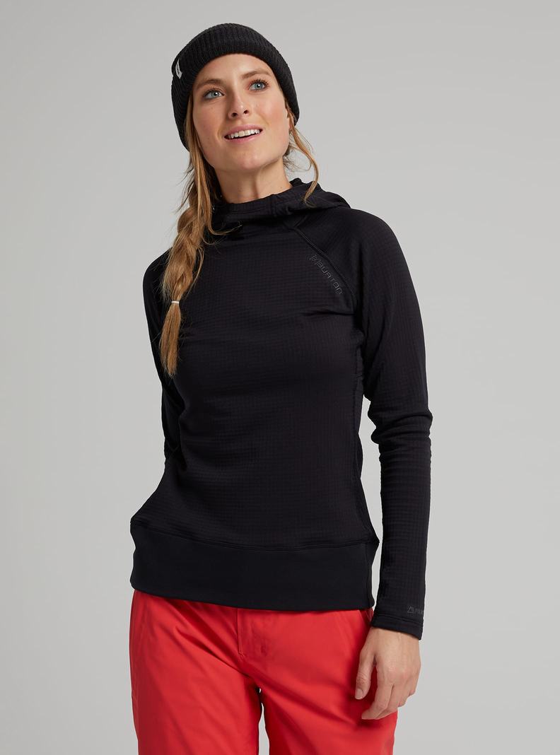 Sweats Burton [ak] Helium Power Grid Pullover Fleece  Noir Femme | XOF-0297125