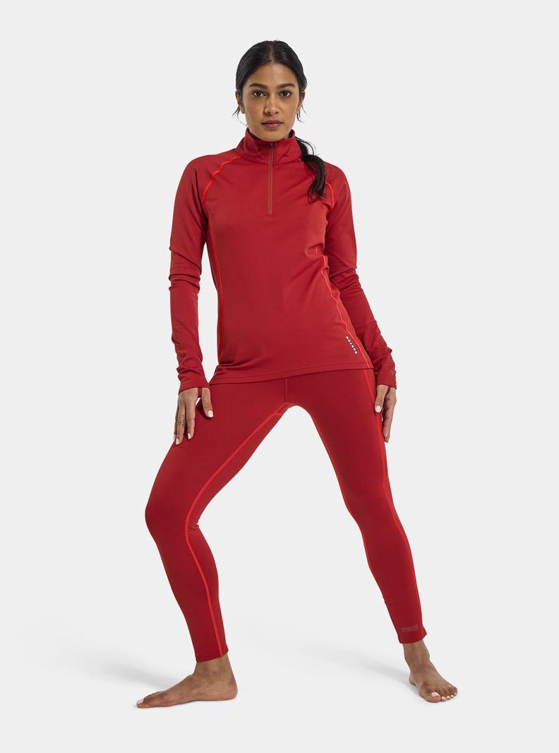 Sous-couches Burton Heavyweight X Base Layer Pants  Rouge Femme | IBQ-3413742