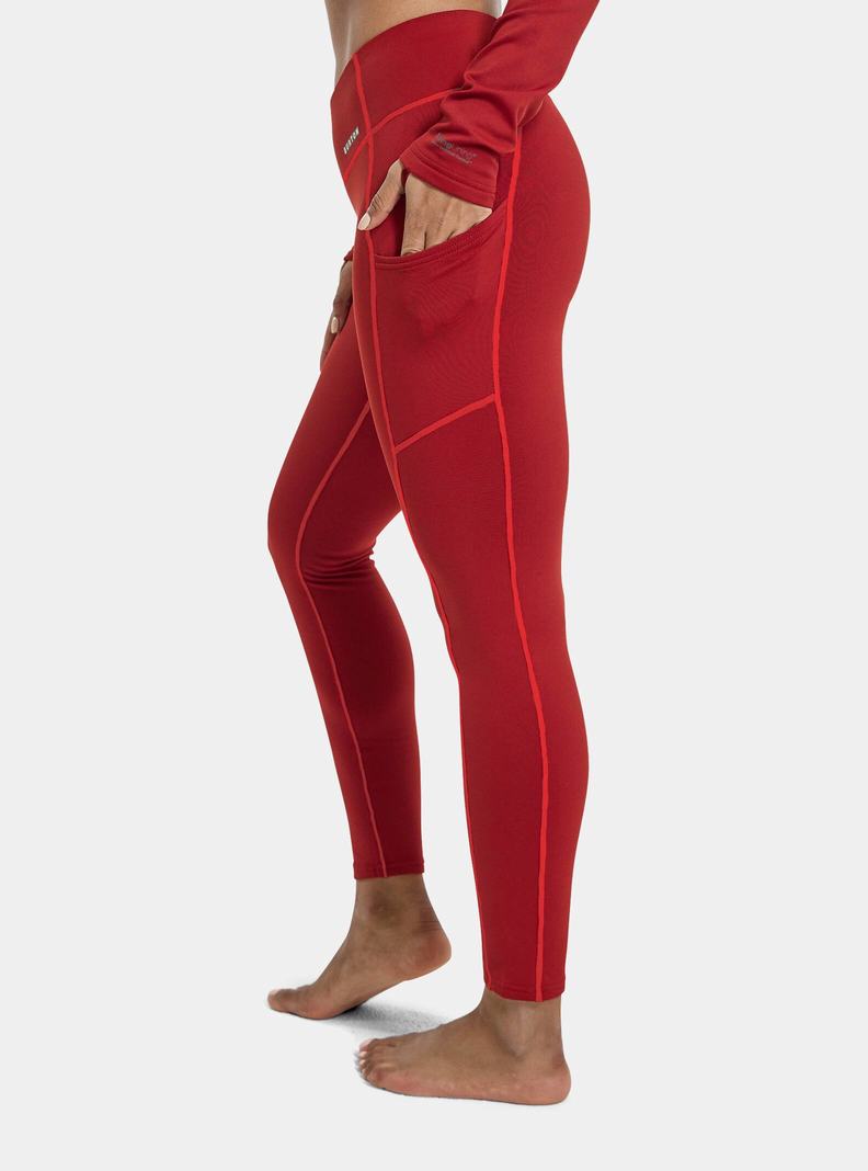 Sous-couches Burton Heavyweight X Base Layer Pants  Rouge Femme | IBQ-3413742