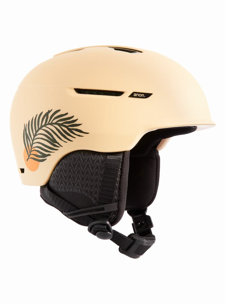 Casque Snowboard Burton Anon Logan WaveCel  Beige Homme | EMR-5470175